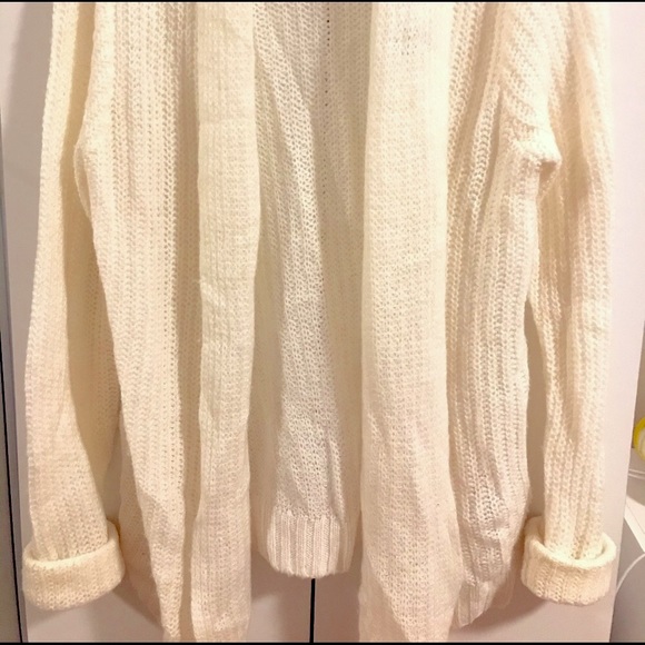 Gilly Hicks Open Front Wool Blend Cardigan - Picture 2 of 5